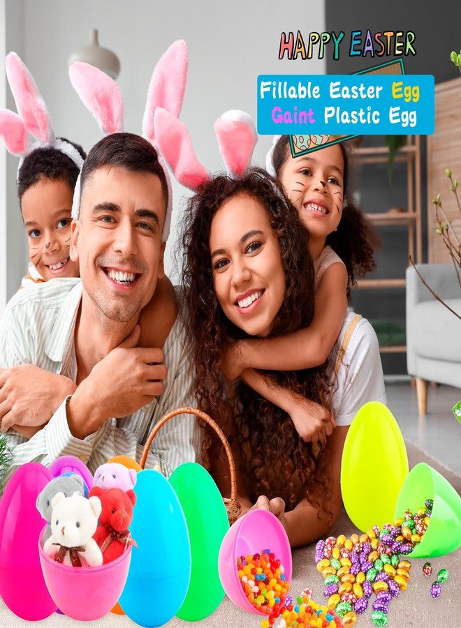 Restroma 36 Pack 5 Inch Fillable Easter Eggs Large Plastic Easter Egg Colorful Easter Eggs Empty Surprise Egg Toys for Easter Basket Stuffers Fillers Party Decor, 6 Colors - Image 4